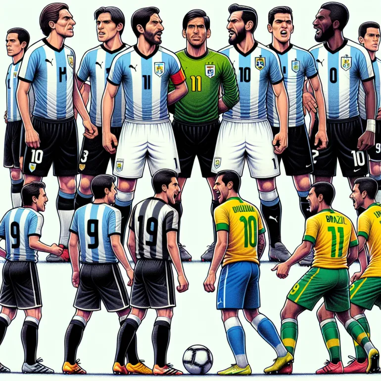 История Противостояний: Эволюция Составов Сборных Уругвая и Бразилии
